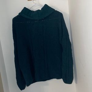 Turtle neck sweater dark teal